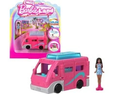 Mattel Mini Barbie Land Tourist Doll + Camper Van ZA6038 C