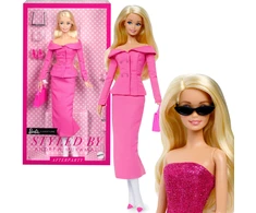 Barbie Signature kolekcinė lėlė Deluxe rožiniame komplekte Styled by Andrew Mukamal Day to Night