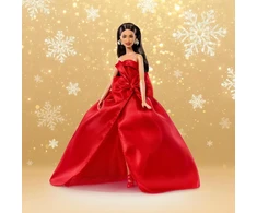 Mattel Barbie Signature Świąteczna Lėlė Kolekcjonerska 2026 szatynka w czerwonej sukni 6+
