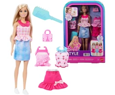 Mattel Barbie Style lalka + komplektas ubranek i priedai Modowe Stylizacje