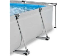 EXIT Soft Pilkas baseinas 300x200x65cm su filtruojančiu siurbliu ir kupolu - pilkas
