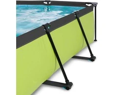 Baseinas EXIT Lime 300x200x65cmsu stogeliu ir pompa su filtru - žalias