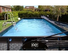 EXIT Juodas Leather pool 540x250x100cm with filter pump - juodas