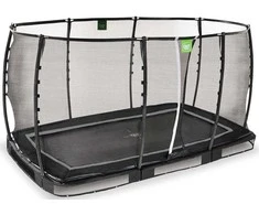 EXIT Allure Premium ground trampoline 214x366cm - juodas