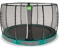 EXIT Allure Premium ground trampoline ø366cm - žalias