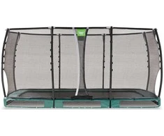 EXIT Allure Premium antžeminis batutas 244x427cm - žalias