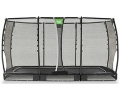 EXIT Allure Premium ground trampoline 214x366cm - juodas