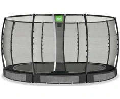 EXIT Allure Premium ground trampoline ø427cm - juodas