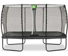 EXIT Allure Classic trampoline 214x366cm - juodas