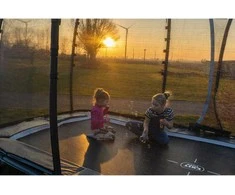 EXIT Allure Classic trampoline 244x427cm - juodas