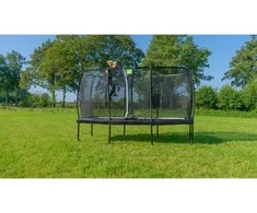 EXIT Allure Premium trampoline 214x366cm - juodas