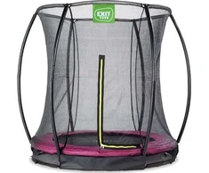 Įkasamas batutas su tinklu Exit Silhouette 183cm - Rožinis