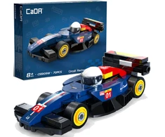 Klocki konstrukcyjne CaDA wyścigówka Samochód wyścigowy Circuit Racing Car Dark Mėlyna 70 dalys