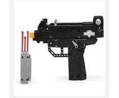 Cada C81008W blokuoja ginklą, šaudo iš automato Micro UZI + šovinių
