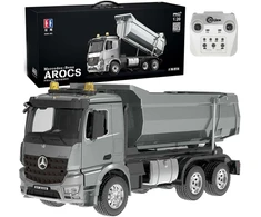 Cada Nuotoliniu būdu valdoma transporto priemonė savivartis Mercedes Benz Arocs RC 1:20