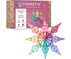 Connetix Pastelinis Geometrinis rinkinys 40 dalių