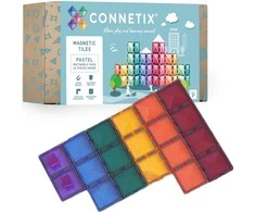 Connetix – 24 vienetų pastelinių stačiakampių pakuotė (CT-P-00024-RE)