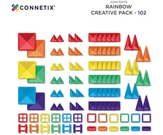 Connetix Rainbow kūrybiškumo rinkinys 102 dalių
