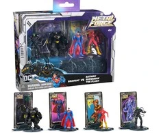 Spin Master DC Comics Rinkinys Figurek Metal Force Batman Superman Brainiac The Flash + metalowe karty