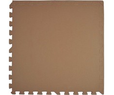 Humbi putplasčio kilimėlis 180x60, didelis putplasčio dėlionės komplektas, atsparus vandeniui, saugus, 3 vnt., tamsiai smėlio / tamsiai smėlio spalvos, kapučino spalvos.