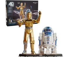 Dėlionė 4D Build Žvaigždžių karai Star Wars C-3PO ir R2D2 3D modelis surinkimui