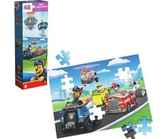 Paw Patrol dėlionė Chase Skye komanda Marshall transporto priemonės 48 detalės 27,9 x 38,1 cm