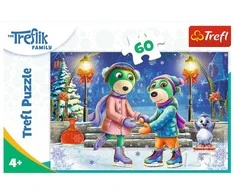 Trefl Dėlionė 60 vnt. - Treflikų žiemos linksmybės