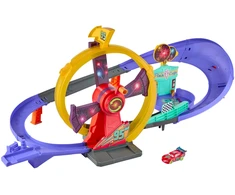 Mattel Fisher Barškutis Cars lenktynių trasa su Zygzaku McQueenu