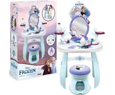„Disney Frozen“ tualetinis staliukas su taburete ir veidrodžiu 2 viename + 10 priedų