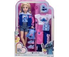 Jakks Pacific „Disney ILY 4ever“ mados lėlė su Stitch tema ir aksesuarų rinkiniu, 30 cm