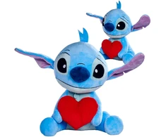 Maskotka Disney Stitch talismanas su širdele, 50 cm, originalus