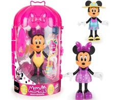 Disney Mini paplūdimio lėlė Minnie Mouse + drabužių spintos komplektai