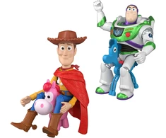 Disney Toy Story 5 PlayScale figūrėlių rinkinys Čiapas Bzas Astralas Hi-Tech + du arkliukai