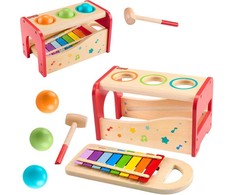 Fisher Price Mattel FP MEDIENOS CYMBAL PUNCH WOOD HXT88 WB1