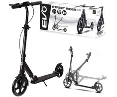 "Evo" sulankstomas dvivietis miesto motoroleris "Street Rider 200 Juodas" su koja 8+