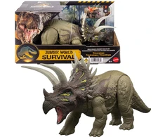 Mattel Figūrėlė Interaktywna Dinozaur Jurassic World Survival Triceratops Dźwięk Światło