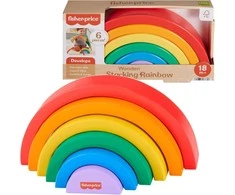 Dėlionė Fisher Price medinis vaivorykštės galvosūkis 6 Dalys