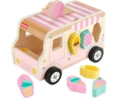Mattel Fisher Price Ice Kreminis Sundaes Wooden Shape Sorter