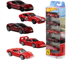 Hot Wheels „Ferrari“ 1:64 5 dalių rinkinys