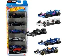Mattel HOT WHEELS penkių F1 bolidų rinkinys (JLN11)