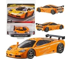 „Hot Wheels Premium“ kolekcinis automobilis „Real Riders“ 1995 m. „Mc Laren F1 GTR“ 1:43