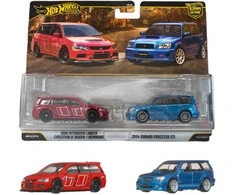 Mattel HW Premium2pak aut Forester STI_Evo IX Wagon JHW46