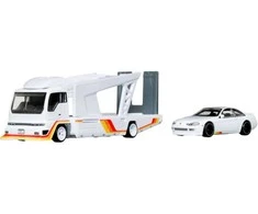 Hot Wheels Premium klasės transporto priemonių rinkinys Team Toyota Kousoku Hauler #79 Toyota Soarer