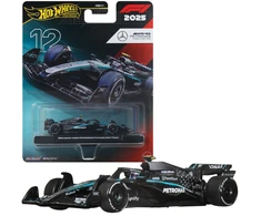 Hot Wheels „Premium“ Formulės 1 lenktyninis automobilis „Bolid 2025 Mercedes-AMG PETRONAS“ #12 Kimi Antonelli