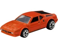 Hot Wheels Sidabrinis BMW M1 lengvasis automobilis oranžinis kolekcinis automobilis