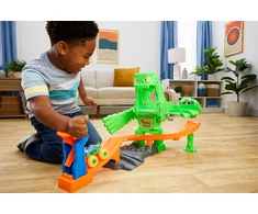 Mattel HOT WHEELS MONSTER TRUCKS MUTANT CHAOS trasa su slaimu – Monstro sunaikinimas (JMK90)
