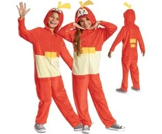 Karnavalinis kostiumas Pokemon Fuecoco kostiumas oranžinis maskuoklis 127-136 cm (7-8 metai) Kigurumi