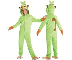 Karnavalinis kostiumas Pokemon Grookey kostiumas žalias maskavimas 109-126 cm (4-6 metai) Kigurumi