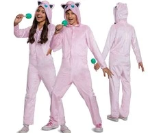 Karnavalinis kostiumas Pokemon Jigglypuff kostiumas rožinis maskuoklis 109-126 cm (4-6 metai) Kigurumi