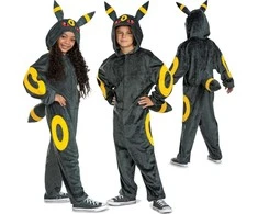 Karnavalinis kostiumas Pokemon Umbreon kostiumas juodas maskavimas 127-136 cm (7-8 metai) Kigurumi